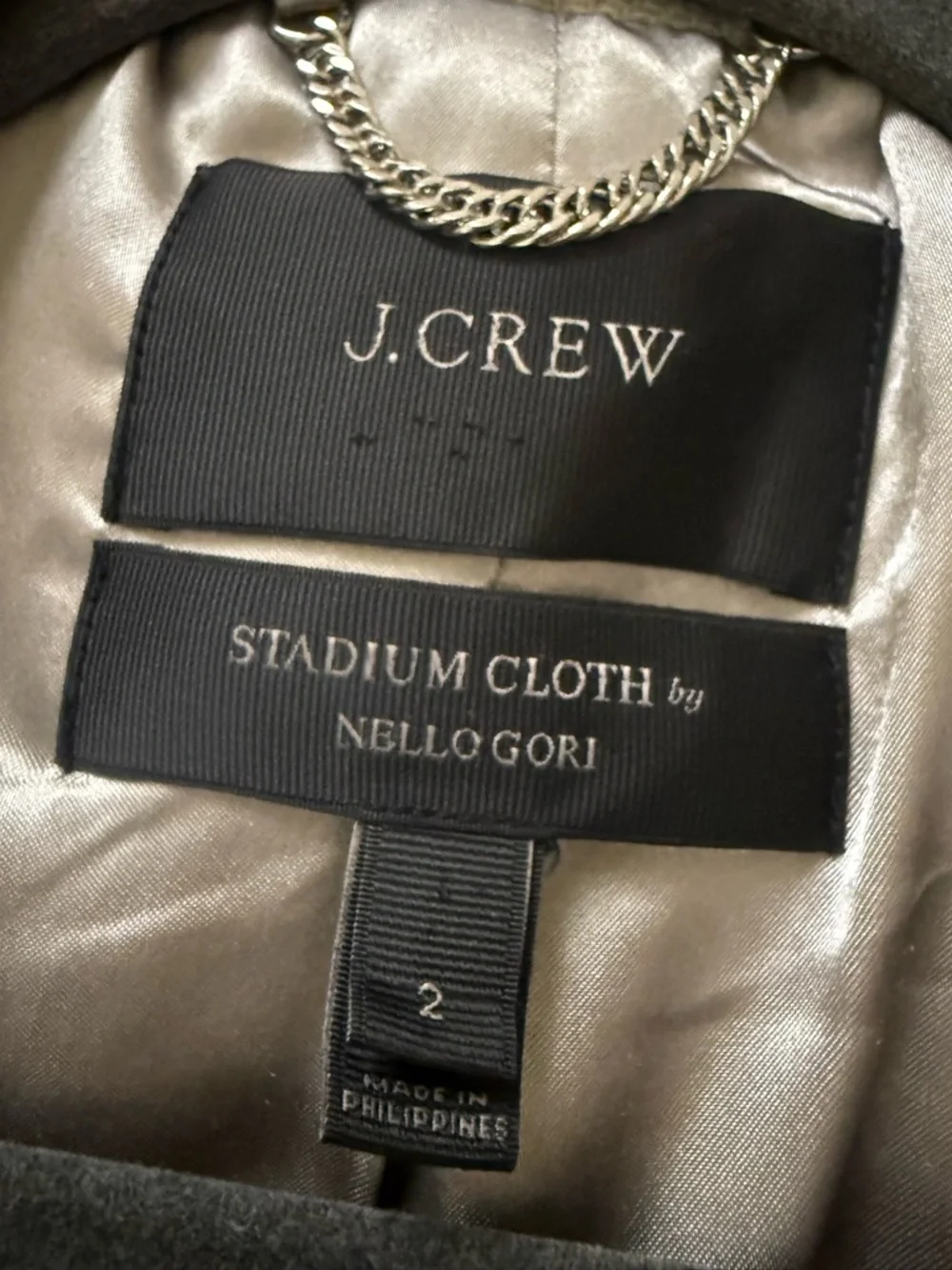 J.Crew Gray Cocoon Wool Coat in Italian Stadium-Cloth💥 - Picture 12 of 13